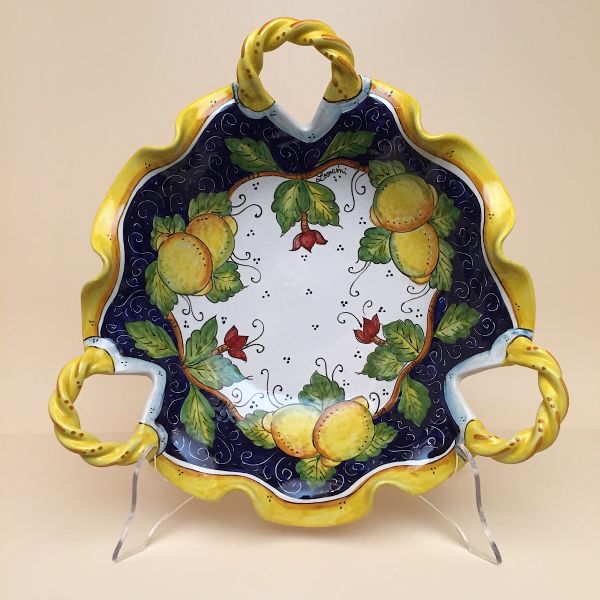 CENTERPIECE WITH THREE HANDLES, CM.35D, LIMONI COSIMO